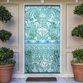 Aotearoa Iwi Ngati Paoa Door Cover Maori Wharenui House Tribal Pattern