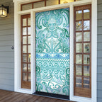 Aotearoa Iwi Ngati Paoa Door Cover Maori Wharenui House Tribal Pattern