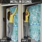 Aotearoa Iwi Ngati Paoa Door Cover Maori Wharenui House Tribal Pattern