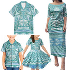 Aotearoa Iwi Ngati Paoa Family Matching Puletasi and Hawaiian Shirt Maori Wharenui House Tribal Pattern