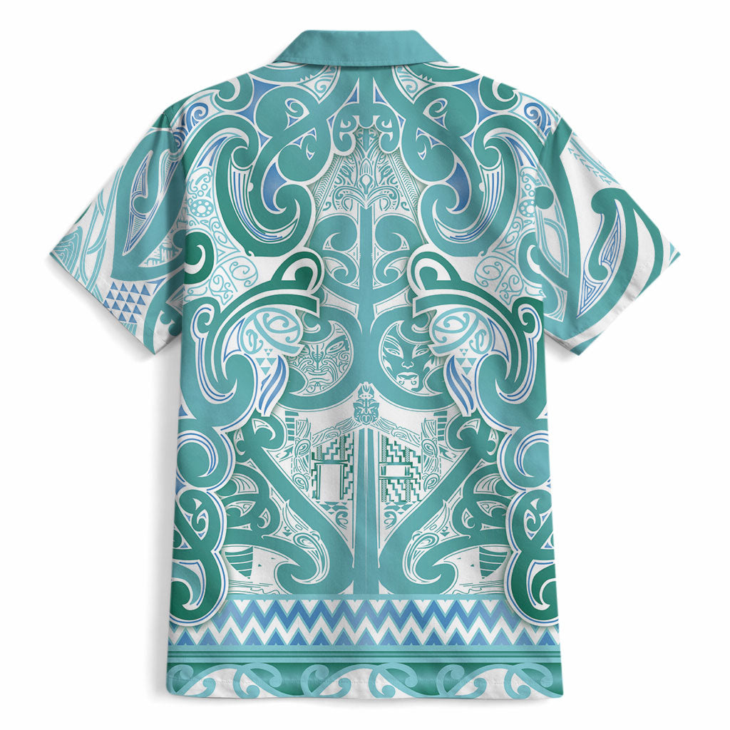 Aotearoa Iwi Ngati Paoa Hawaiian Shirt Maori Wharenui House Tribal Pattern