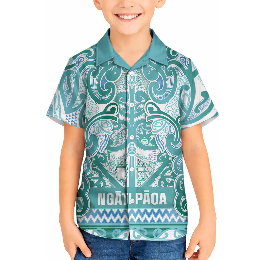 Aotearoa Iwi Ngati Paoa Hawaiian Shirt Maori Wharenui House Tribal Pattern