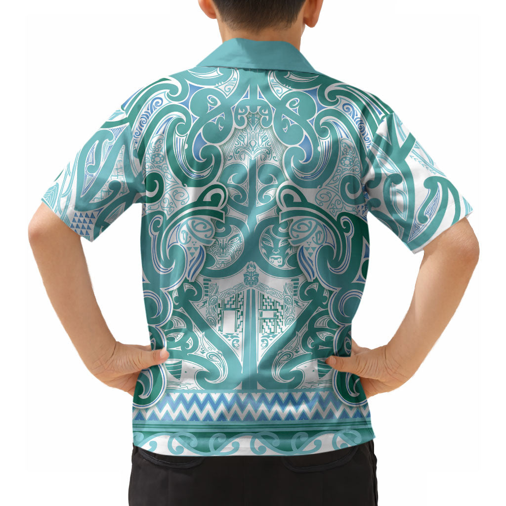 Aotearoa Iwi Ngati Paoa Hawaiian Shirt Maori Wharenui House Tribal Pattern