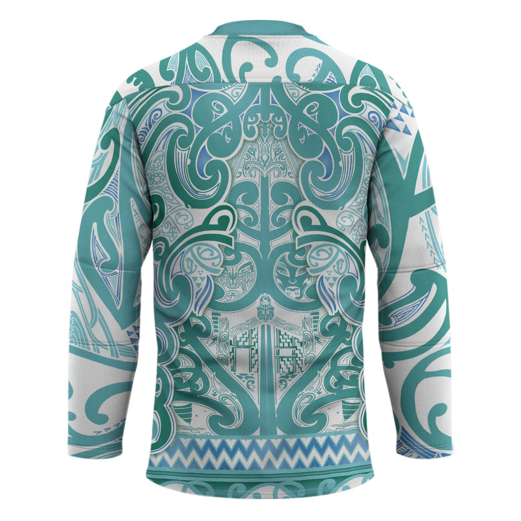 Aotearoa Iwi Ngati Paoa Hockey Jersey Maori Wharenui House Tribal Pattern