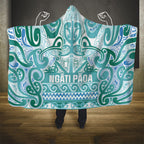 Aotearoa Iwi Ngati Paoa Hooded Blanket Maori Wharenui House Tribal Pattern