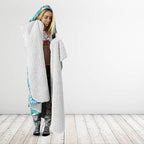 Aotearoa Iwi Ngati Paoa Hooded Blanket Maori Wharenui House Tribal Pattern