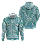 Aotearoa Iwi Ngati Paoa Hoodie Maori Wharenui House Tribal Pattern