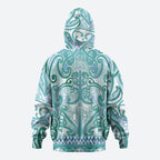 Aotearoa Iwi Ngati Paoa Hoodie Maori Wharenui House Tribal Pattern