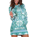 Aotearoa Iwi Ngati Paoa Hoodie Dress Maori Wharenui House Tribal Pattern