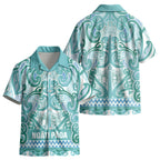 Aotearoa Iwi Ngati Paoa Kid Hawaiian Shirt Maori Wharenui House Tribal Pattern