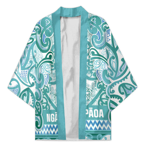 Aotearoa Iwi Ngati Paoa Kimono Maori Wharenui House Tribal Pattern