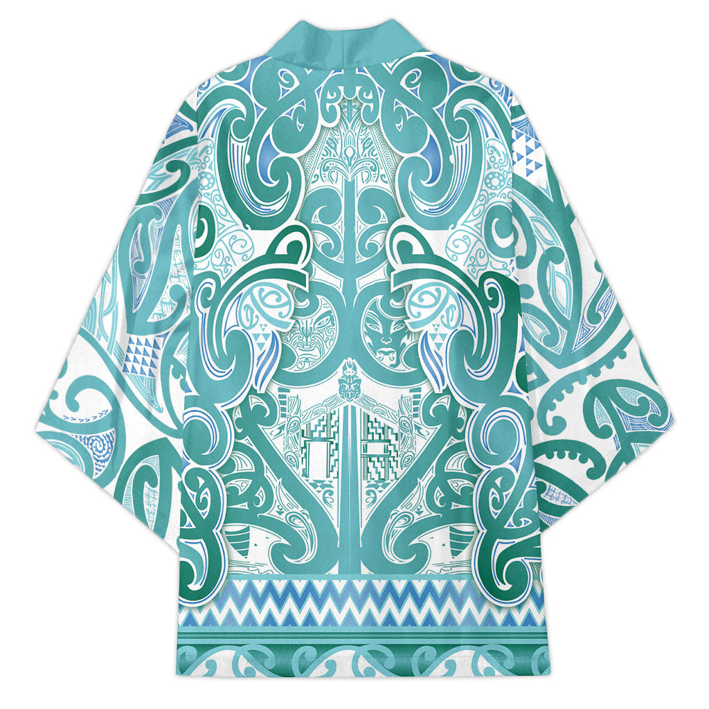 Aotearoa Iwi Ngati Paoa Kimono Maori Wharenui House Tribal Pattern