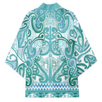 Aotearoa Iwi Ngati Paoa Kimono Maori Wharenui House Tribal Pattern