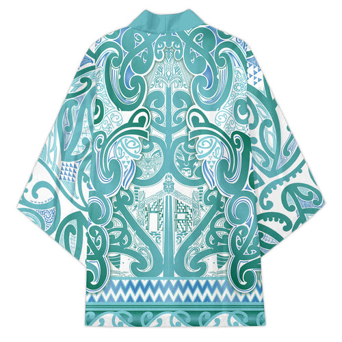 Aotearoa Iwi Ngati Paoa Kimono Maori Wharenui House Tribal Pattern