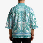 Aotearoa Iwi Ngati Paoa Kimono Maori Wharenui House Tribal Pattern