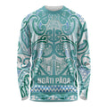 Aotearoa Iwi Ngati Paoa Long Sleeve Shirt Maori Wharenui House Tribal Pattern