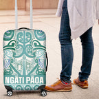 Aotearoa Iwi Ngati Paoa Luggage Cover Maori Wharenui House Tribal Pattern
