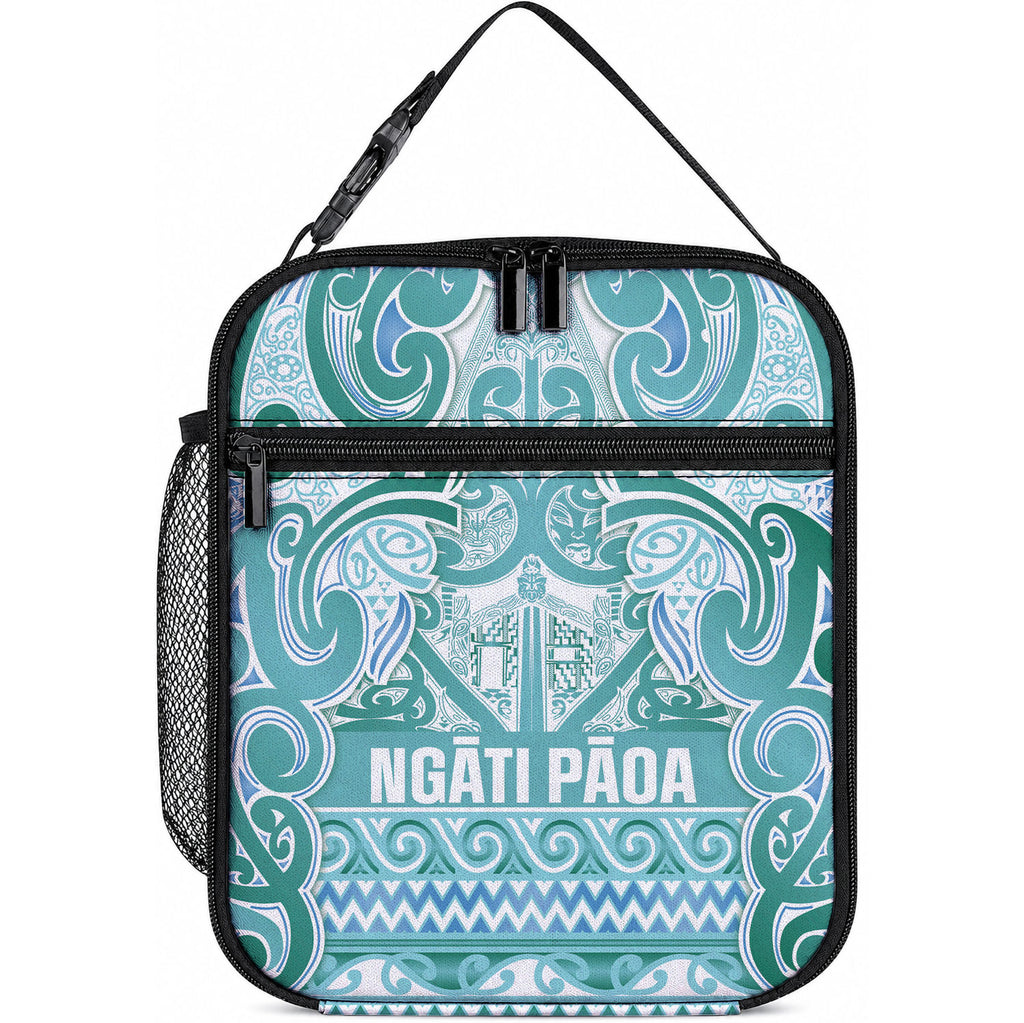 Aotearoa Iwi Ngati Paoa Lunch Bag Maori Wharenui House Tribal Pattern