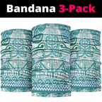 Aotearoa Iwi Ngati Paoa Neck Gaiter Maori Wharenui House Tribal Pattern