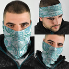 Aotearoa Iwi Ngati Paoa Neck Gaiter Maori Wharenui House Tribal Pattern