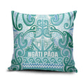 Aotearoa Iwi Ngati Paoa Pillow Cover Maori Wharenui House Tribal Pattern