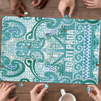 Aotearoa Iwi Ngati Paoa Puzzle Maori Wharenui House Tribal Pattern