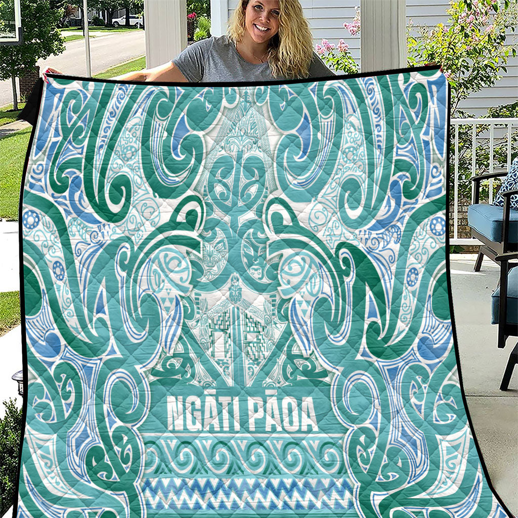Aotearoa Iwi Ngati Paoa Quilt Maori Wharenui House Tribal Pattern
