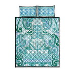 Aotearoa Iwi Ngati Paoa Quilt Bed Set Maori Wharenui House Tribal Pattern