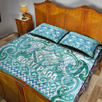 Aotearoa Iwi Ngati Paoa Quilt Bed Set Maori Wharenui House Tribal Pattern