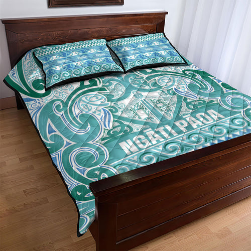 Aotearoa Iwi Ngati Paoa Quilt Bed Set Maori Wharenui House Tribal Pattern