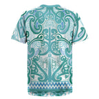 Aotearoa Iwi Ngati Paoa Rugby Jersey Maori Wharenui House Tribal Pattern