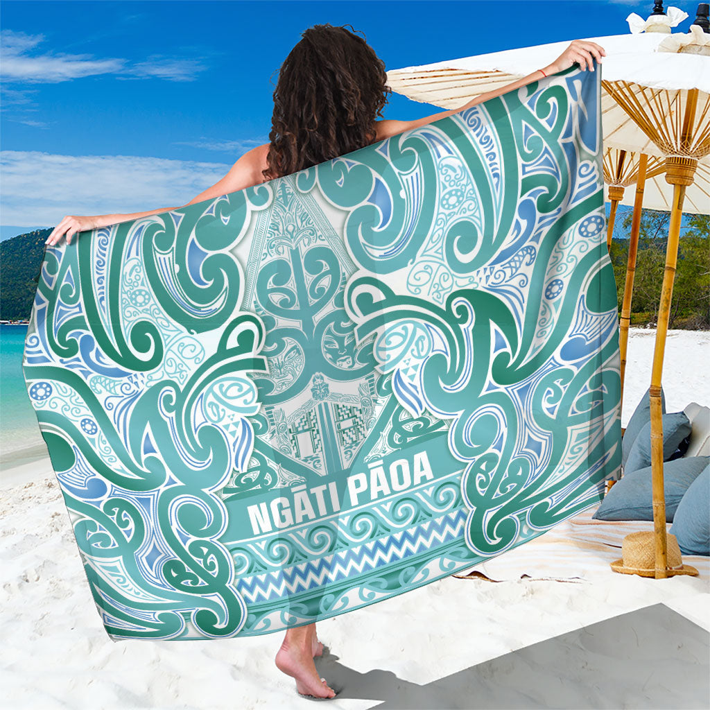 Aotearoa Iwi Ngati Paoa Sarong Maori Wharenui House Tribal Pattern