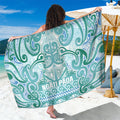 Aotearoa Iwi Ngati Paoa Sarong Maori Wharenui House Tribal Pattern