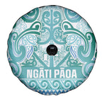 Aotearoa Iwi Ngati Paoa Spare Tire Cover Maori Wharenui House Tribal Pattern