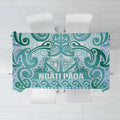 Aotearoa Iwi Ngati Paoa Tablecloth Maori Wharenui House Tribal Pattern