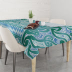 Aotearoa Iwi Ngati Paoa Tablecloth Maori Wharenui House Tribal Pattern