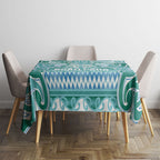 Aotearoa Iwi Ngati Paoa Tablecloth Maori Wharenui House Tribal Pattern