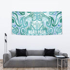 Aotearoa Iwi Ngati Paoa Tapestry Maori Wharenui House Tribal Pattern