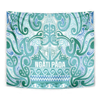 Aotearoa Iwi Ngati Paoa Tapestry Maori Wharenui House Tribal Pattern