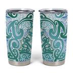 Aotearoa Iwi Ngati Paoa Tumbler Cup Maori Wharenui House Tribal Pattern