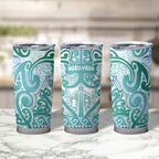 Aotearoa Iwi Ngati Paoa Tumbler Cup Maori Wharenui House Tribal Pattern
