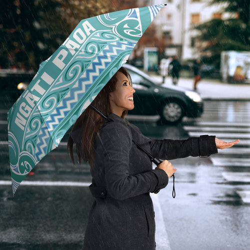 Aotearoa Iwi Ngati Paoa Umbrella Maori Wharenui House Tribal Pattern