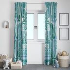 Aotearoa Iwi Ngati Paoa Window Curtain Maori Wharenui House Tribal Pattern