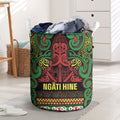 Aotearoa Iwi Ngati Hine Laundry Basket Maori Wharenui House Tribal Pattern