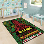 Aotearoa Iwi Ngati Hine Area Rug Maori Wharenui House Tribal Pattern