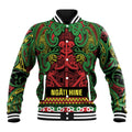 Aotearoa Iwi Ngati Hine Baseball Jacket Maori Wharenui House Tribal Pattern