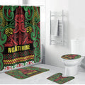 Aotearoa Iwi Ngati Hine Bathroom Set Maori Wharenui House Tribal Pattern