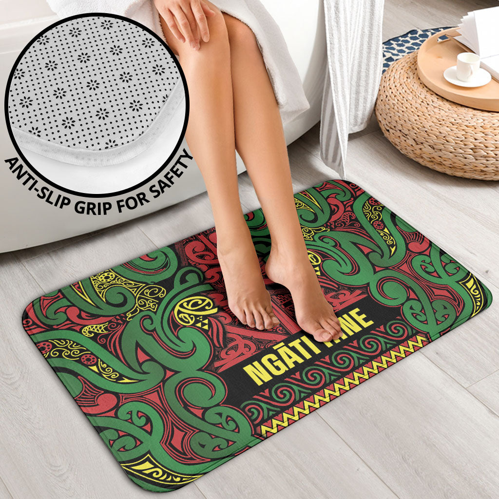 Aotearoa Iwi Ngati Hine Bathroom Set Maori Wharenui House Tribal Pattern