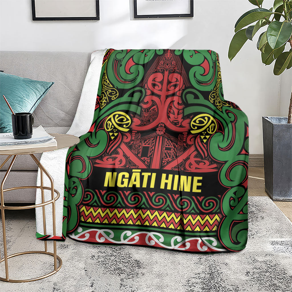 Aotearoa Iwi Ngati Hine Blanket Maori Wharenui House Tribal Pattern