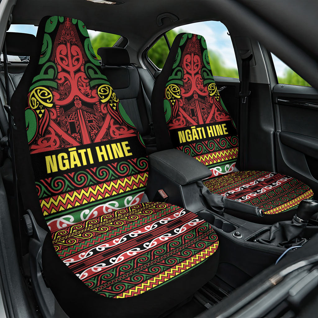 Aotearoa Iwi Ngati Hine Car Seat Cover Maori Wharenui House Tribal Pattern